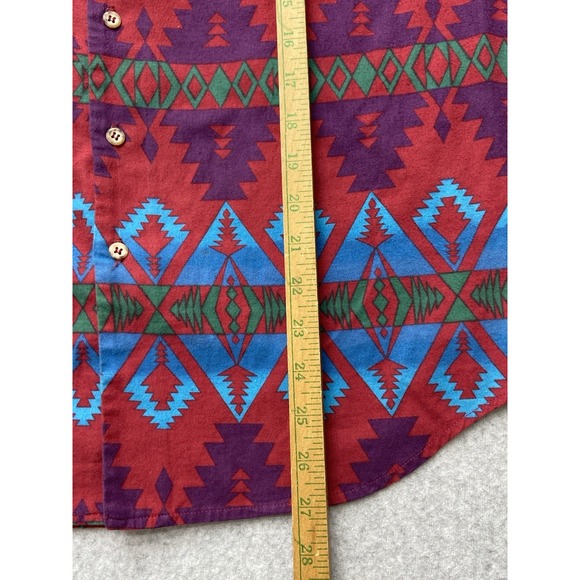 Vintage Country Shop Marshall Fields Womens Shirt 10 Southwest Aztec Retro Boho - Picture 6 of 11